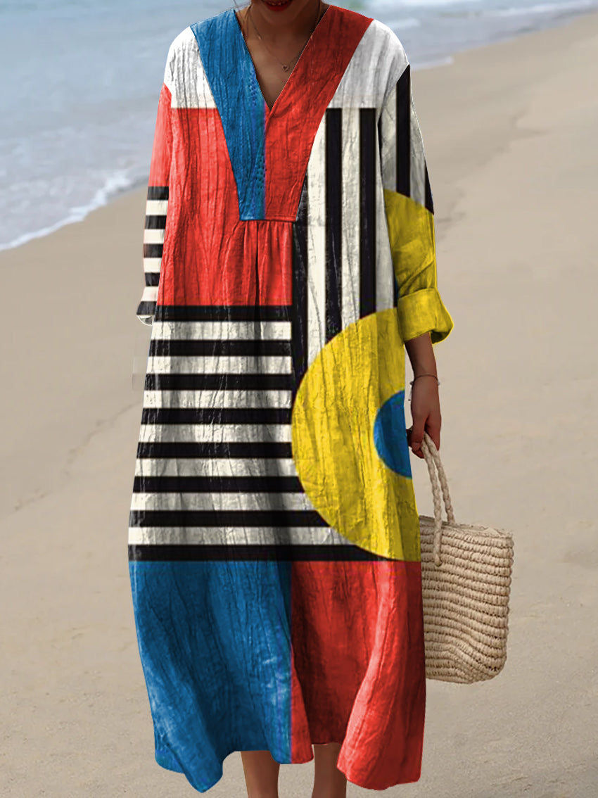 Geometric Printed Dress